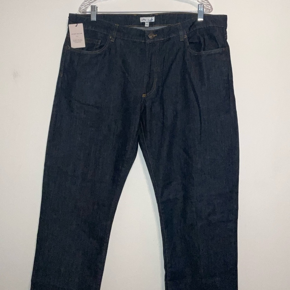 PETER MILLAR CROWN PILOT MILL DENIM INDIGO JEANS SIZE 38x32 NWT $170